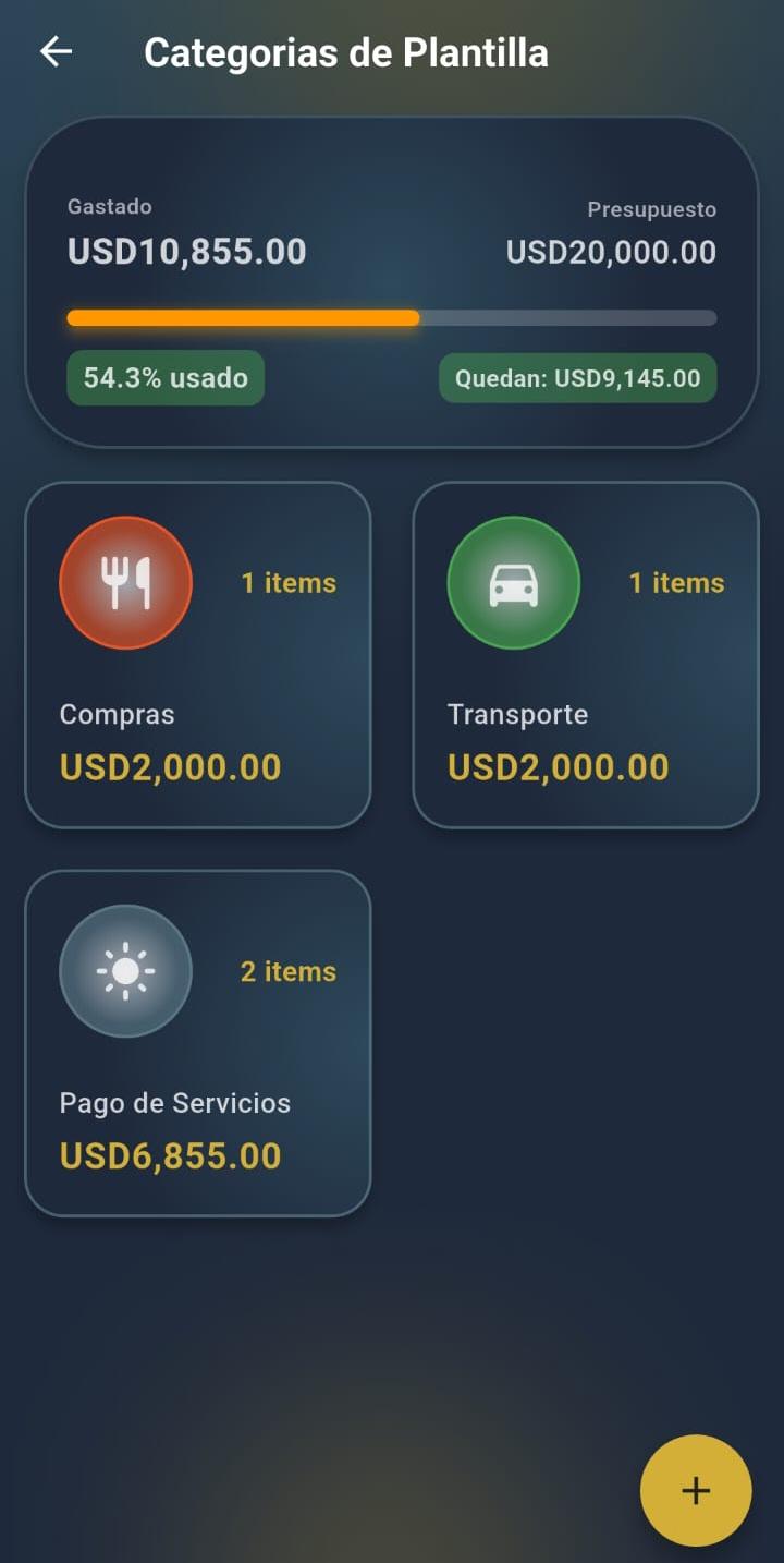 Categorías dentro de GGastos