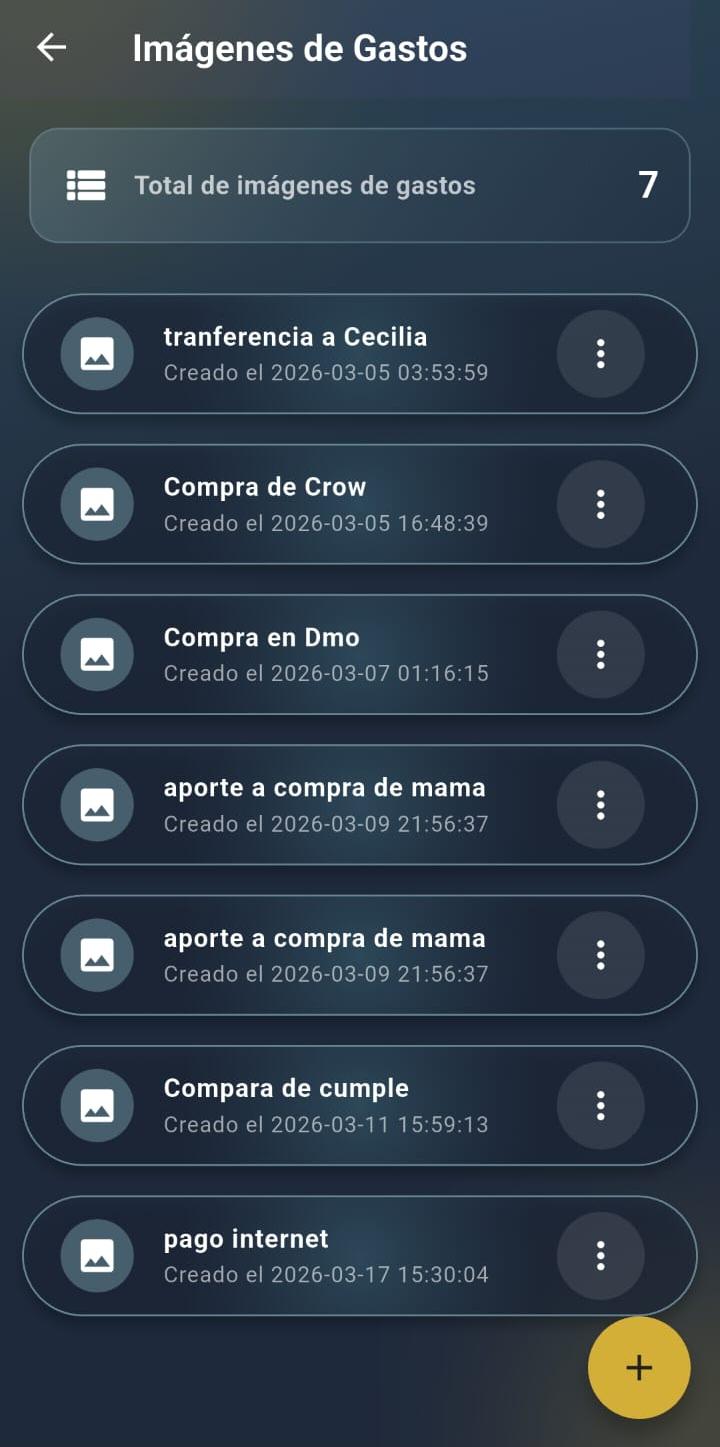 Imágenes guardadas en GGastos