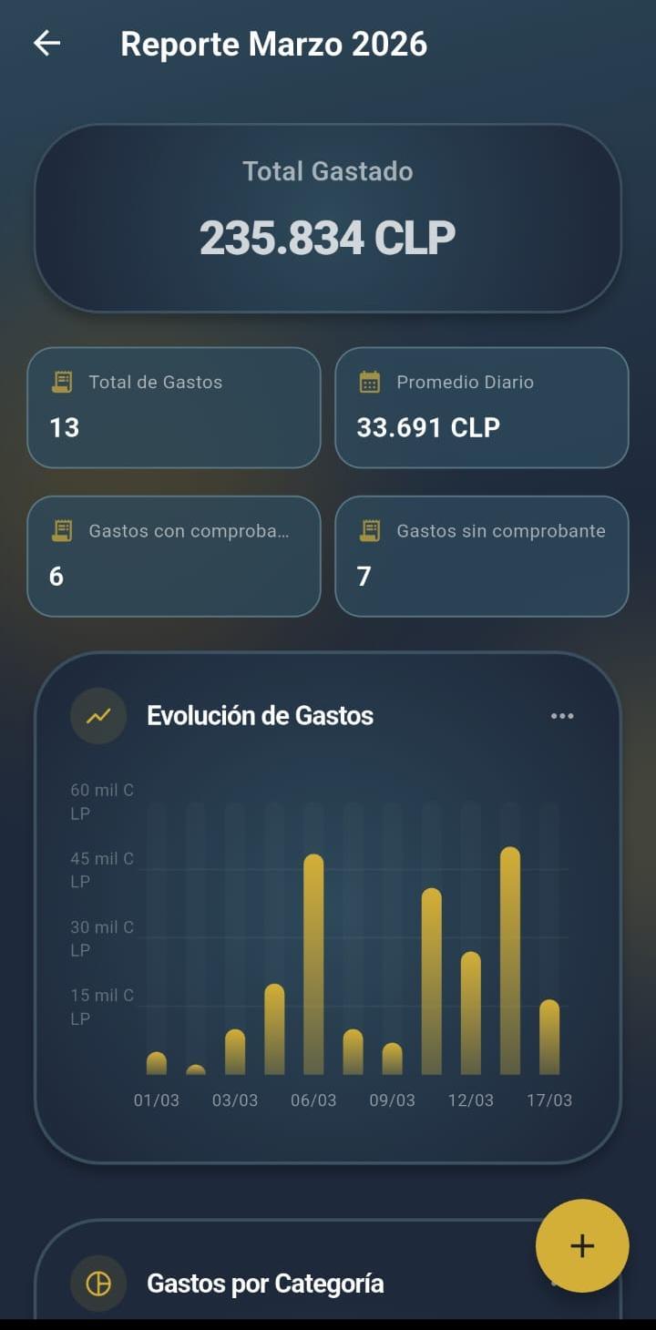 Detalle de un reporte en GGastos