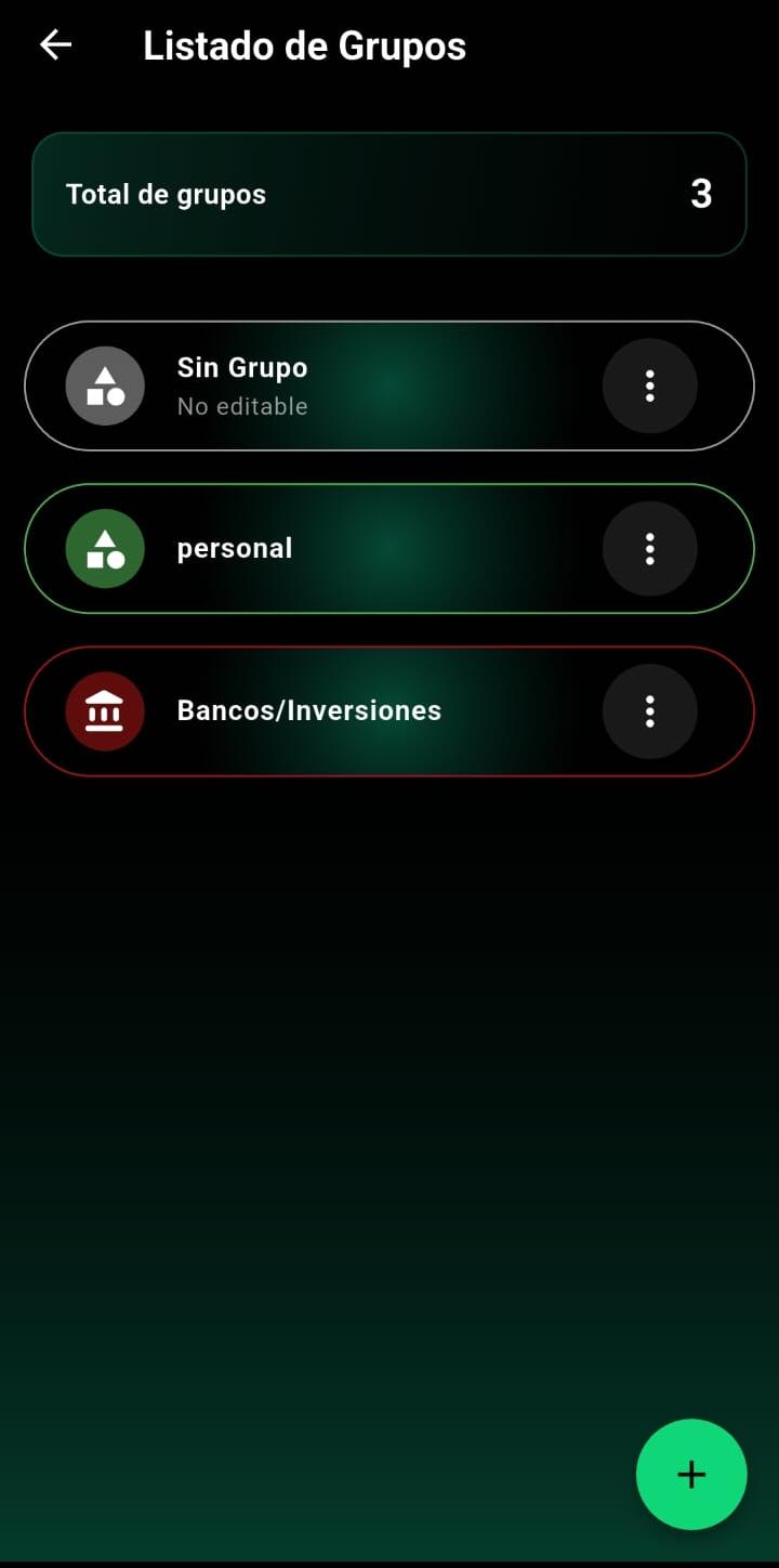 Lista de grupos en Safe Pass